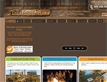 Tablet Screenshot of giantgooseranch.com
